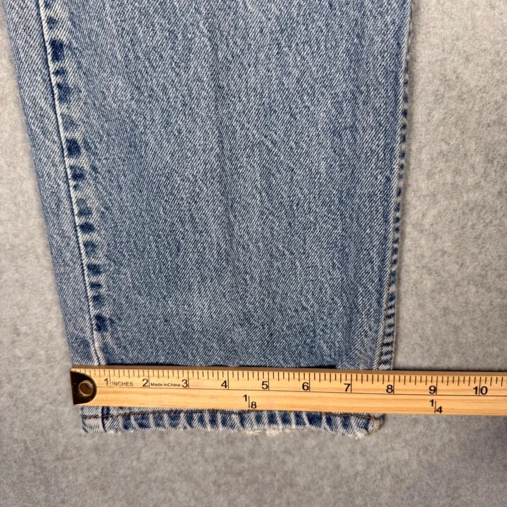 Vintage 90s Levis 505 Orange Tab Jeans Mens 36x30 Light Wash Straight Leg Grunge